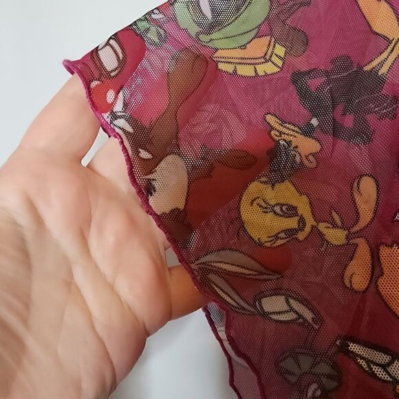 6X 30W Torrid Pink Looney Tunes Bugs Bunny Mini Mesh T Shirt Dress slip y2k 90s - Picture 7 of 10
